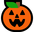 Pumpkin Emoji, Microsoft style