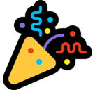 Party Popper Emoji, Microsoft style
