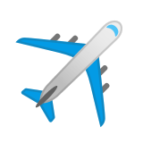 Airplane Emoji, Google style