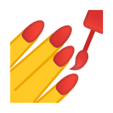 Nail Polish Emoji, Google style