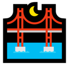 Bridge At Night Emoji, Microsoft style