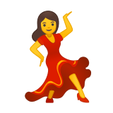 Woman Dancing Emoji, Google style