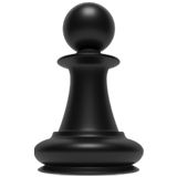 Chess Pawn Emoji, Apple style