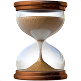 Hourglass Not Done Emoji, Apple style