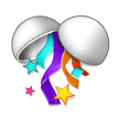 Confetti Ball Emoji, Samsung style