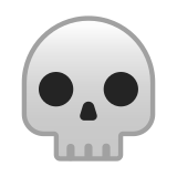 Skull Emoji, Google style