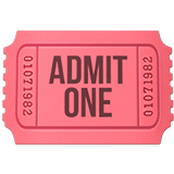 Admission Tickets Emoji, Apple style