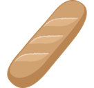 Baguette Bread Emoji, Facebook style