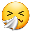 Sneezing Face Emoji, Samsung style
