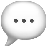 Speech Balloon Emoji, Apple style