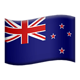 Flag: New Zealand Emoji, Apple style