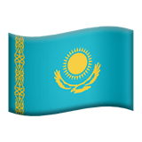Flag: Kazakhstan Emoji, Apple style