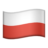 Flag: Poland Emoji, Apple style