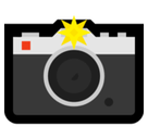 Camera with Flash Emoji, Microsoft style