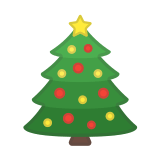 Christmas Tree Emoji, Google style