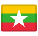 Flag: Myanmar (Burma) Emoji, Facebook style