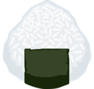 Rice Ball Emoji, Facebook style