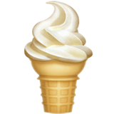Soft Ice Cream Emoji, Apple style