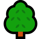 Deciduous Tree Emoji, Microsoft style