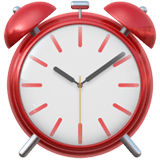 Alarm Clock Emoji, Apple style