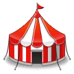 Circus Tent Emoji, Samsung style