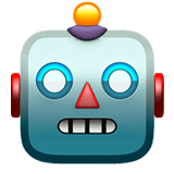 Robot Face Emoji, Apple style