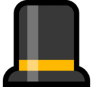 Top Hat Emoji, Microsoft style