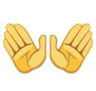 Open Hands Emoji, Facebook style