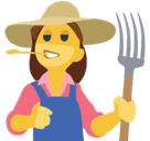 Woman Farmer Emoji, Facebook style