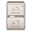 File Cabinet Emoji, LG style