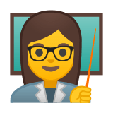 Woman Teacher Emoji, Google style
