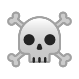 Skull and Crossbones Emoji, Google style
