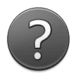 White Question Mark Emoji, Samsung style