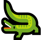 Crocodile Emoji, Microsoft style