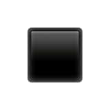 Black Small Square Emoji, Apple style