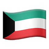 Flag: Kuwait Emoji, Apple style