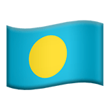 Flag: Palau Emoji, Apple style