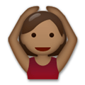 Person Gesturing Ok Emoji with Medium-Dark Skin Tone, LG style