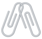 Linked Paperclips Emoji, Facebook style