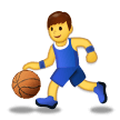 Man Bouncing Ball Emoji, Samsung style