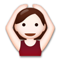 Person Gesturing Ok Emoji with Light Skin Tone, LG style