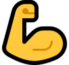 Muscle Emoji, Microsoft style