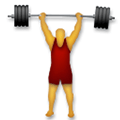 Person Lifting Weights Emoji, LG style