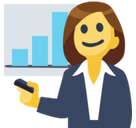 Woman Office Worker Emoji, Facebook style