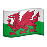 Flag: Wales Emoji, Apple style