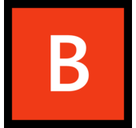 b Button Emoji, Microsoft style