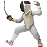 Fencer Emoji, Apple style