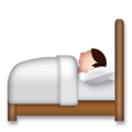 Person in Bed Emoji, LG style