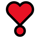 Heavy Heart Exclamation Emoji, Microsoft style