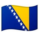 Flag: Bosnia & Herzegovina Emoji, Microsoft style
